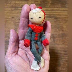 Vintage Christmas Elf Made in Japan holiday decor unique rare collectible cute